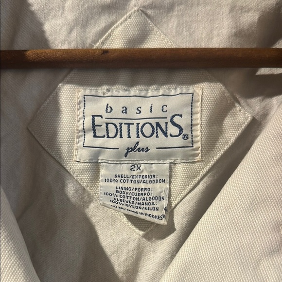 Basic Editions Cream and Black Utility Jacket - Picture 2 of 6